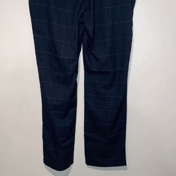 Lee Navy Windowpane Relaxed Fit Straight Leg Pants NWT 16 - Picture 11 of 15